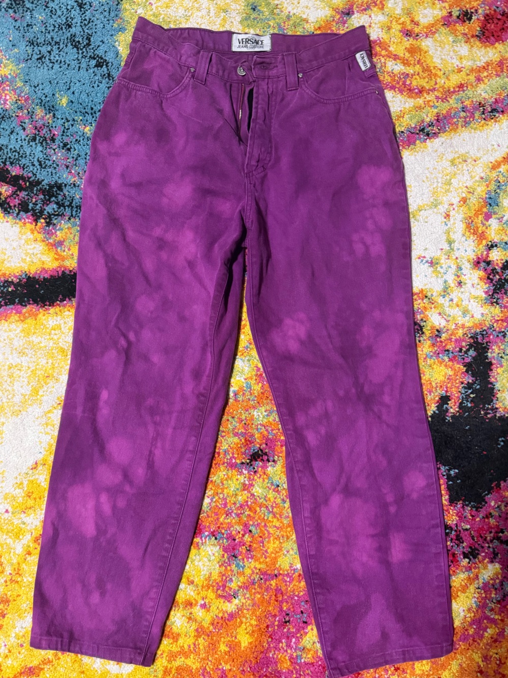 90s VINTAGE Tie-Dye VERSACE jeans